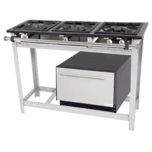 Fogão Industrial 3 Bocas com Forno Venâncio Extra E3D1F - 1 Boca Dupla