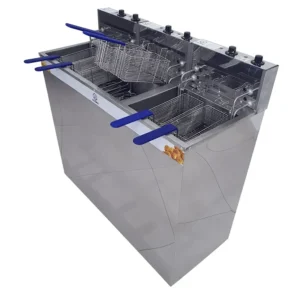 Fritadeira Elétrica Água e Óleo com Gabinete 2 Cubas 36 e 18 Litros JL Colombo 148308 8000 W