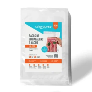 Saco Liso para Seladora a Vácuo com Câmara 28 x 35 cm Transparente Selovac LNS-LT21 - Pacote com 500 Unidades
